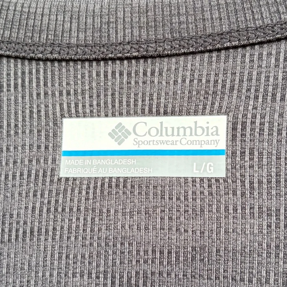 NWT! Columbia Gray Knit Surplice Ballet Wrap Activewear Long Sleeve Top Large - Picture 5 of 5